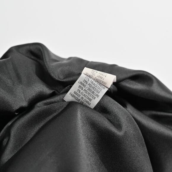 ELIE TAHARI Dress Size 8 Black Scoop Neck Pleated Front Detail Sleeveless Mini - Picture 10 of 13